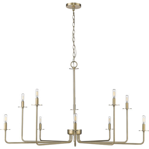 Marceline 10 Light 48 inch Modern Gold Chandelier Ceiling Light